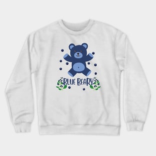 Blue Beary teddy bear Crewneck Sweatshirt